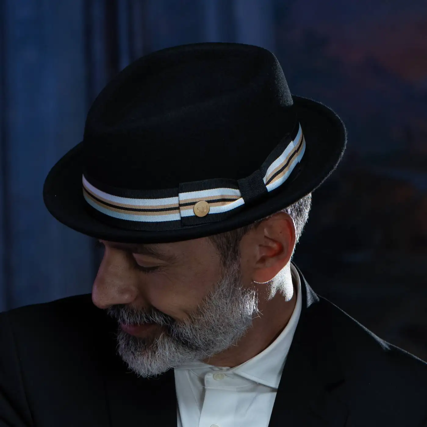 Cappello Pork Pie Classico in Feltro di Lana Merinos