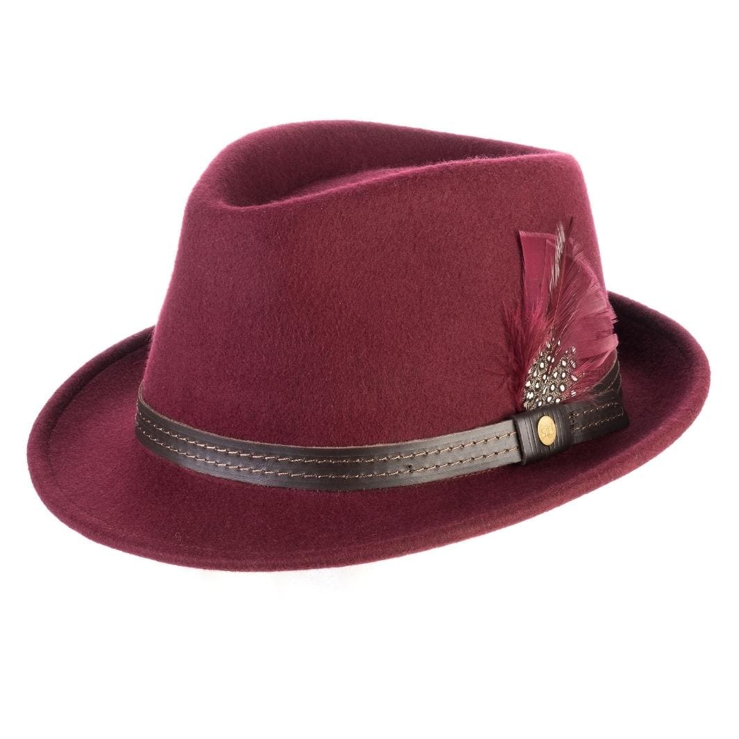 Cappello Trilby Classico in Feltro di Lana Merinos