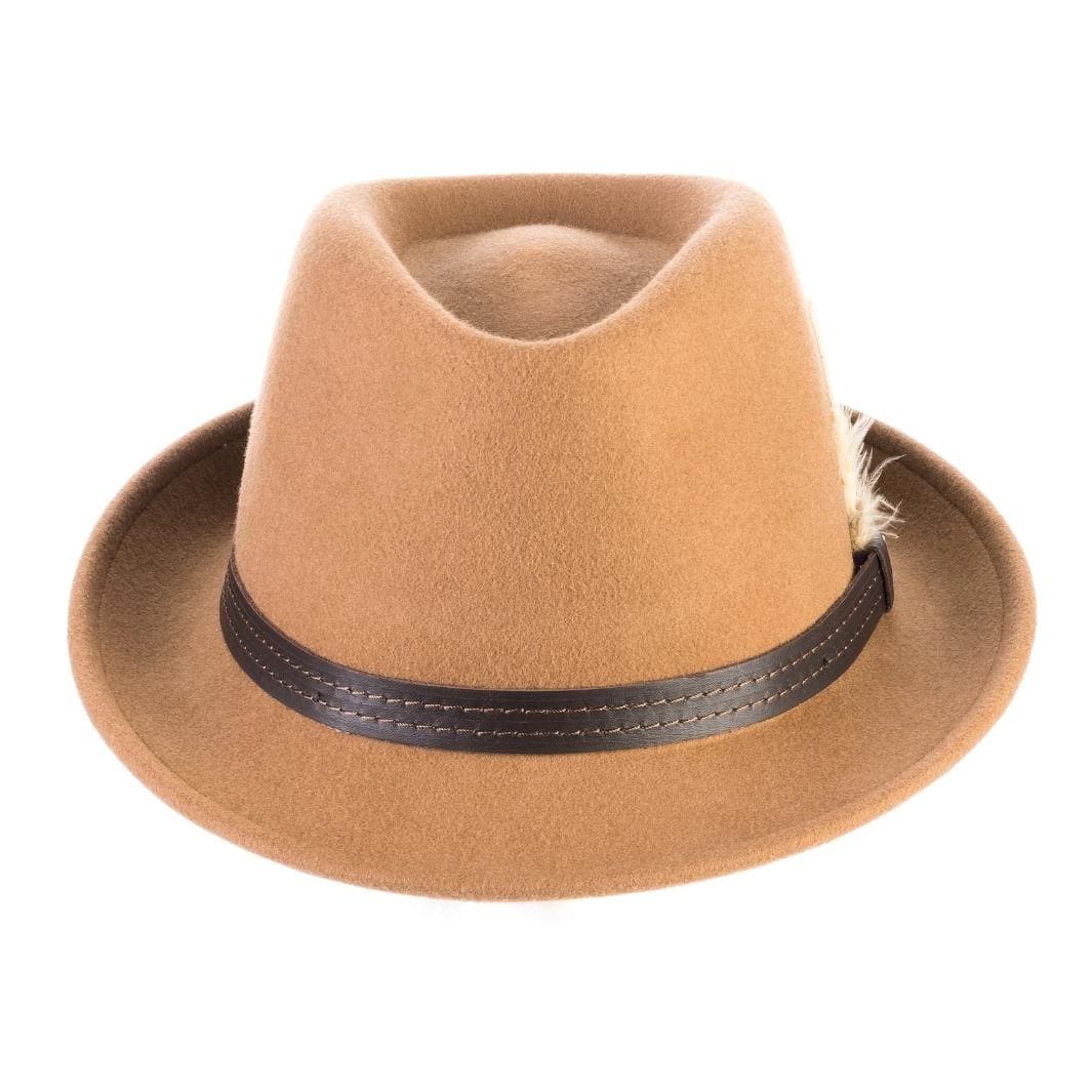 Cappello Trilby Classico in Feltro di Lana Merinos