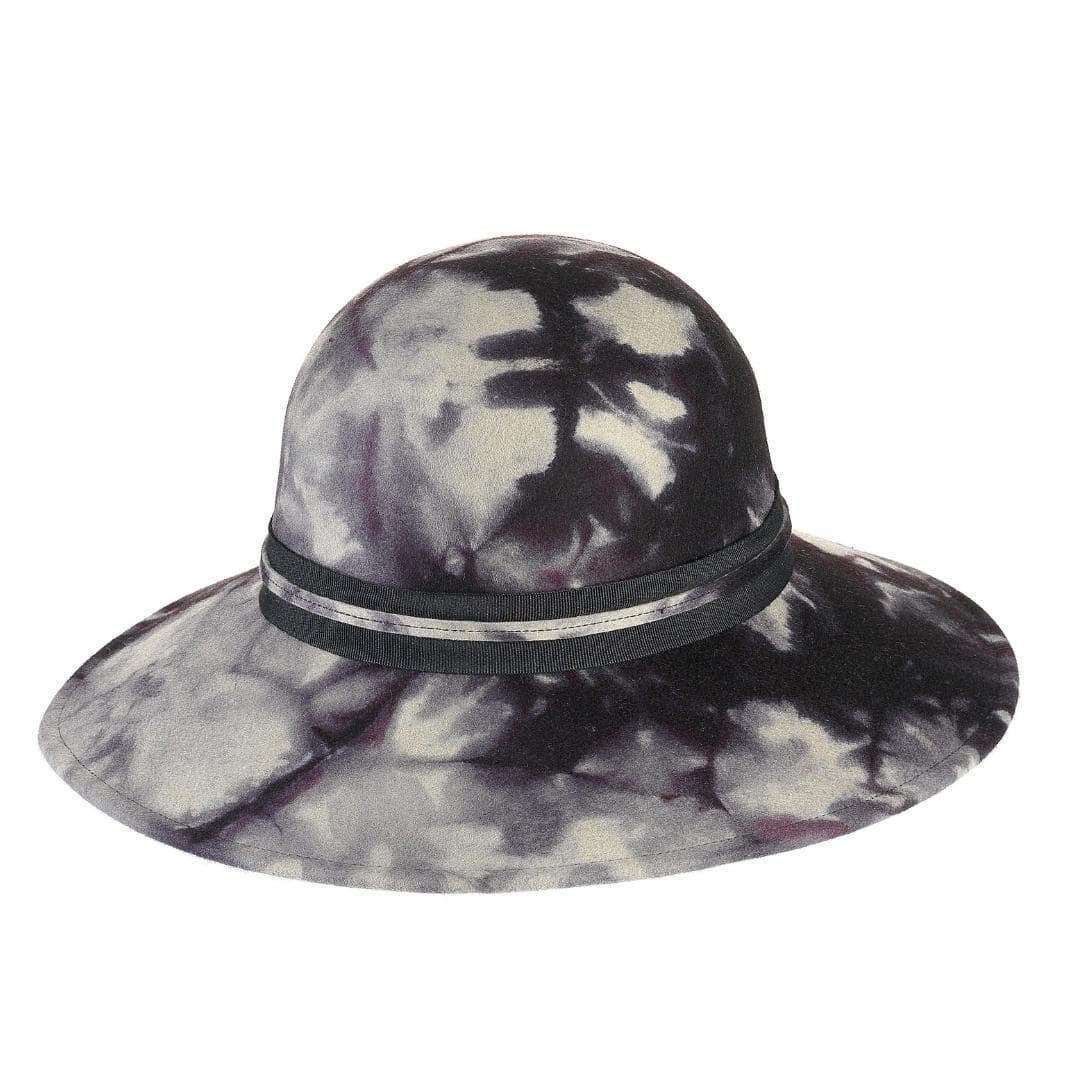 Cappello a Pamela a Tesa Larga in Feltro  di Lana Merinos Maltinto