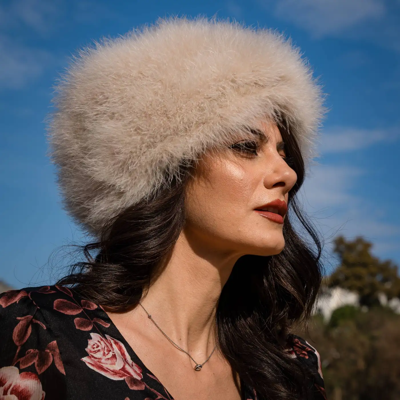 Colbacco in Piumaggio Naturale di Gallopavo Meleagris