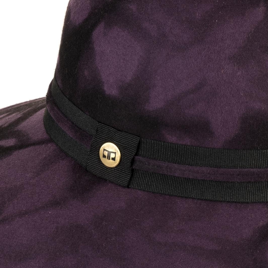 Cappello a Pamela a Tesa Larga in Feltro  di Lana Merinos Maltinto