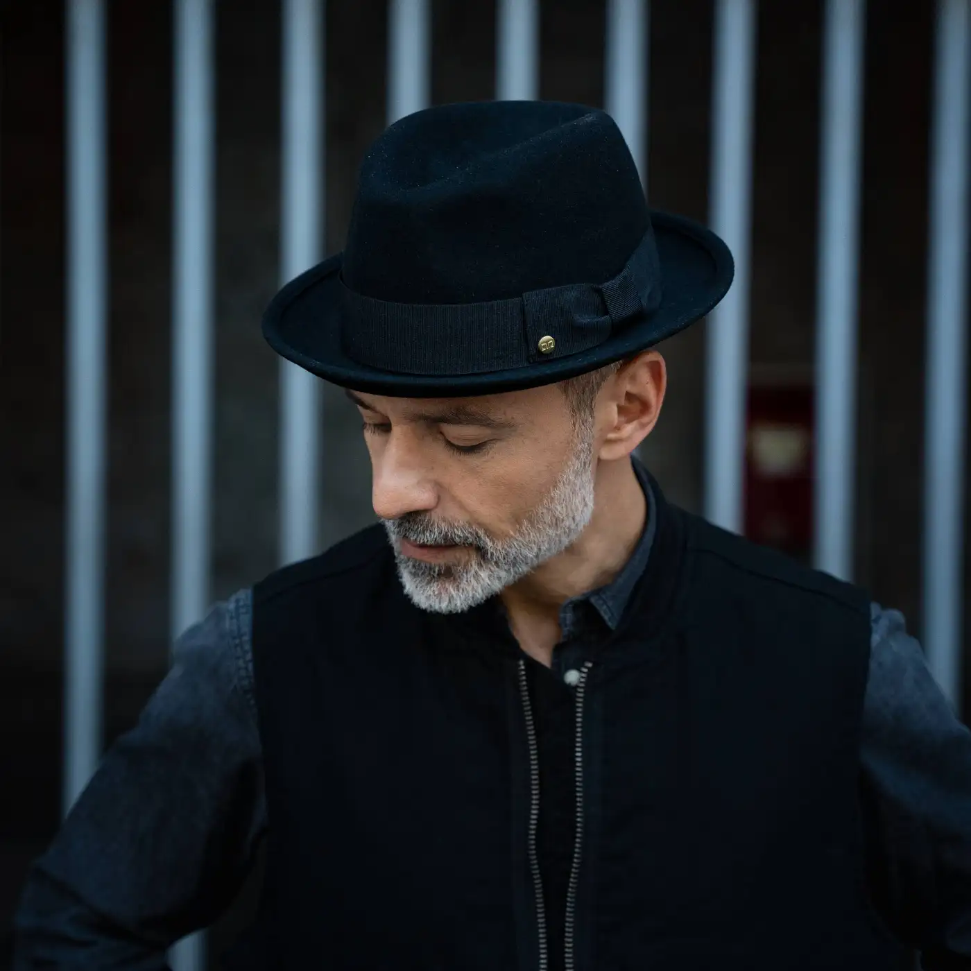 Cappello Lobbia Homburg Classico in Feltro di Lana Merinos