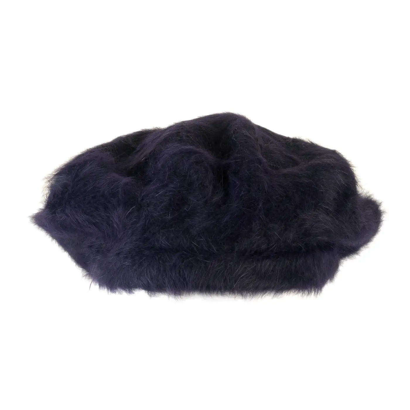 Basco Parigino in Angora e Lapin con Ricamo Floreale