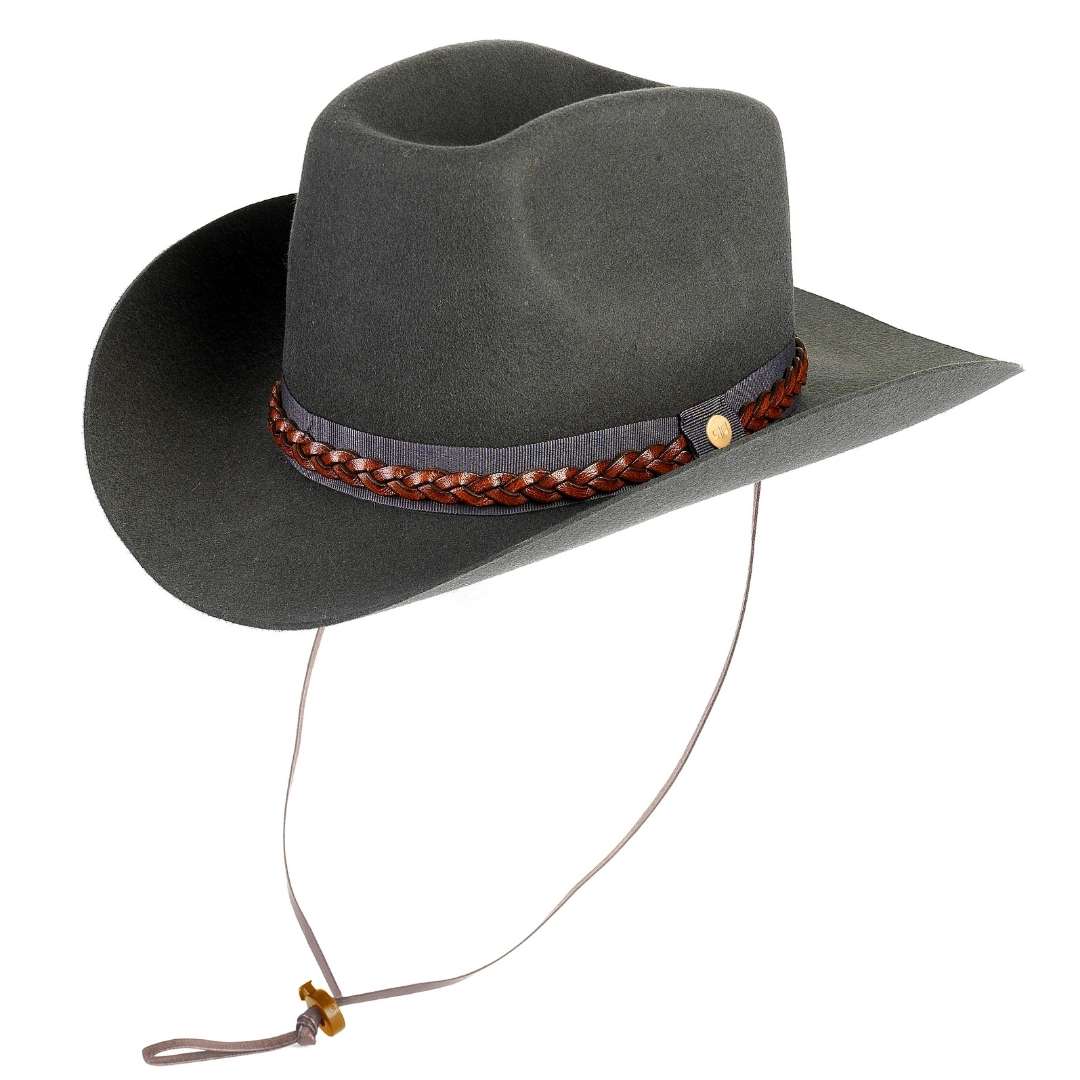 Cappello da Cowboy in Feltro di Lana Merinos Antipioggia