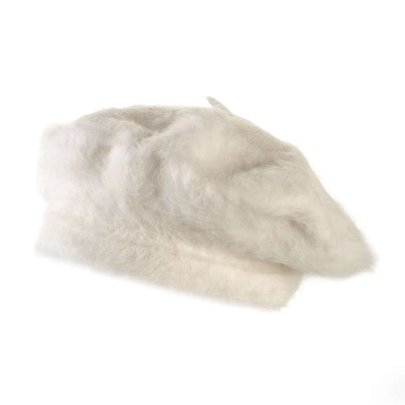 Basco Parigino in Angora e Lapin con Ricamo Floreale