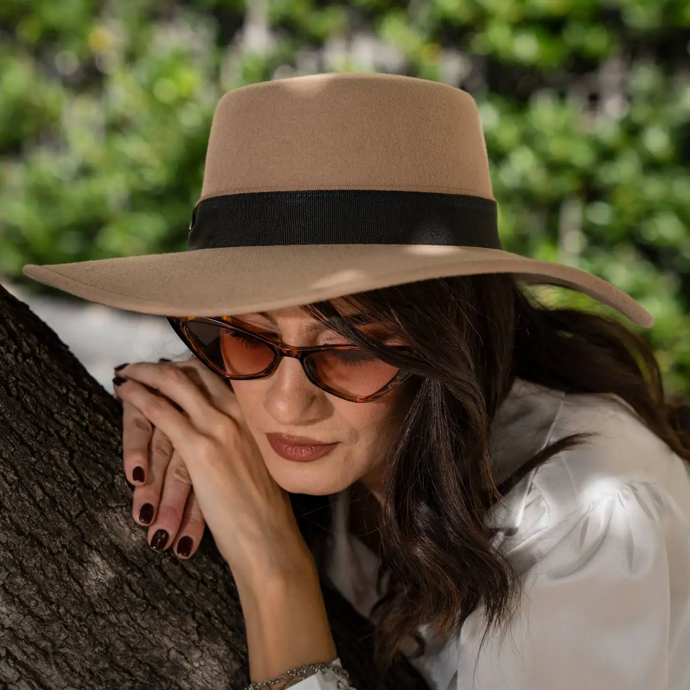 Cappello Canotto a Tesa Larga Piatta in Lana Merinos