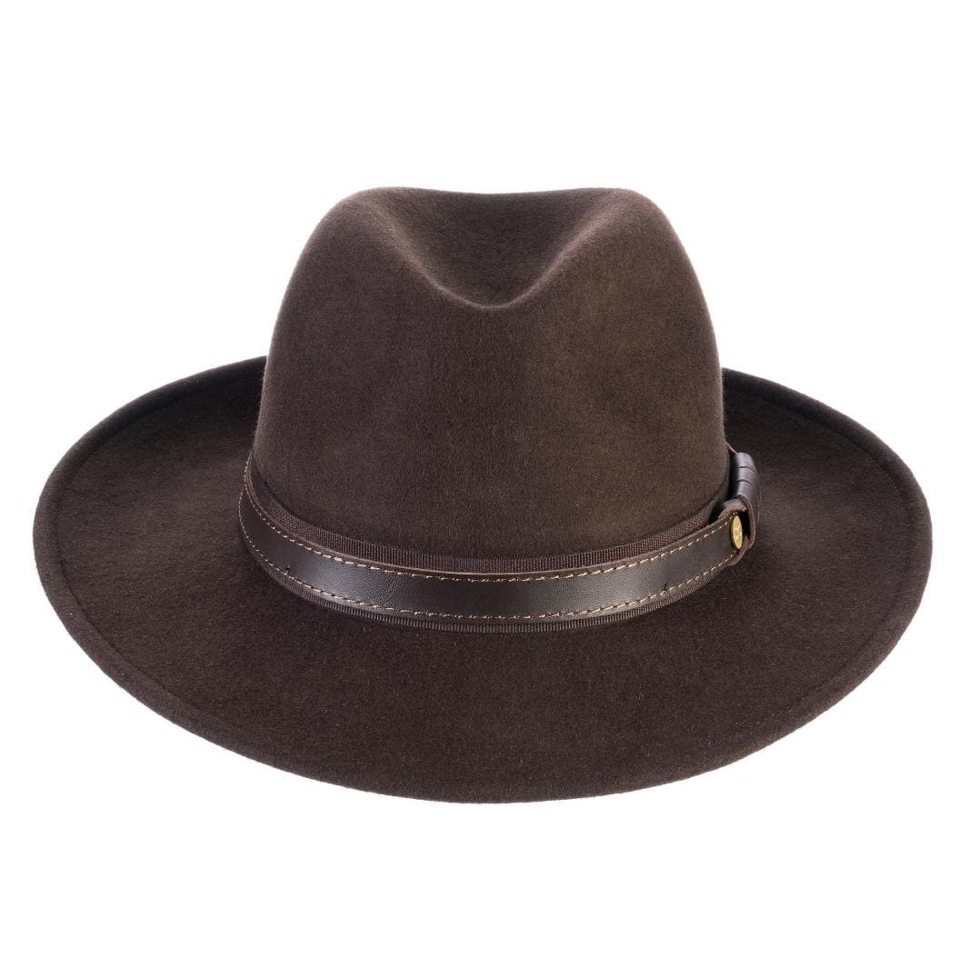 Cappello Fedora Elegante in Feltro di Lana Merinos Antipioggia
