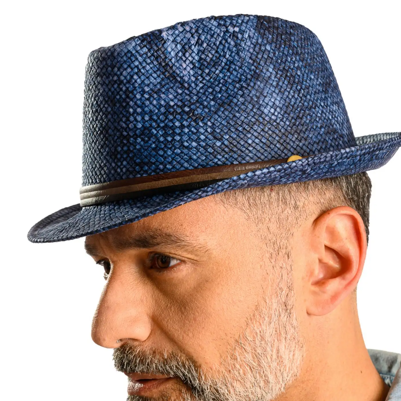 Cappello Trilby a Tesa Corta Stonewashed