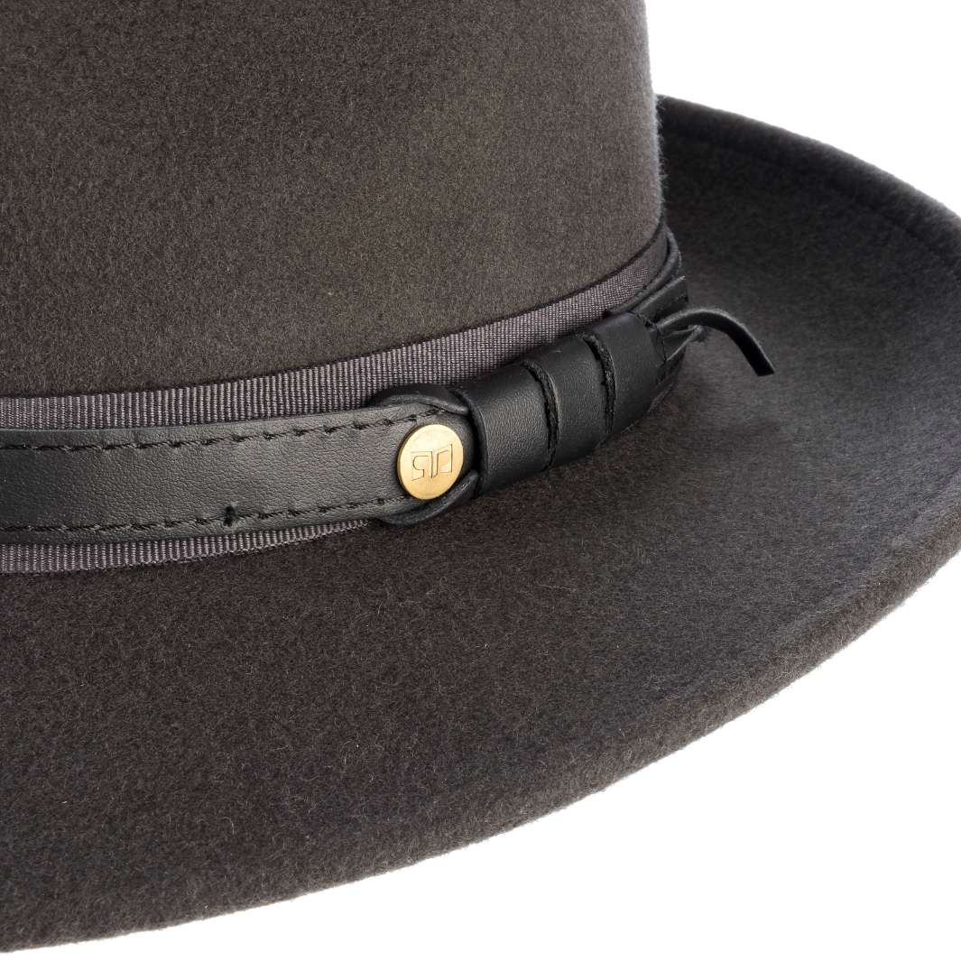 Cappello Fedora Elegante in Feltro di Lana Merinos Antipioggia
