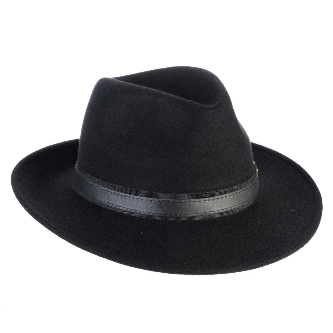 Cappello Fedora Elegante in Feltro di Lana Merinos Antipioggia