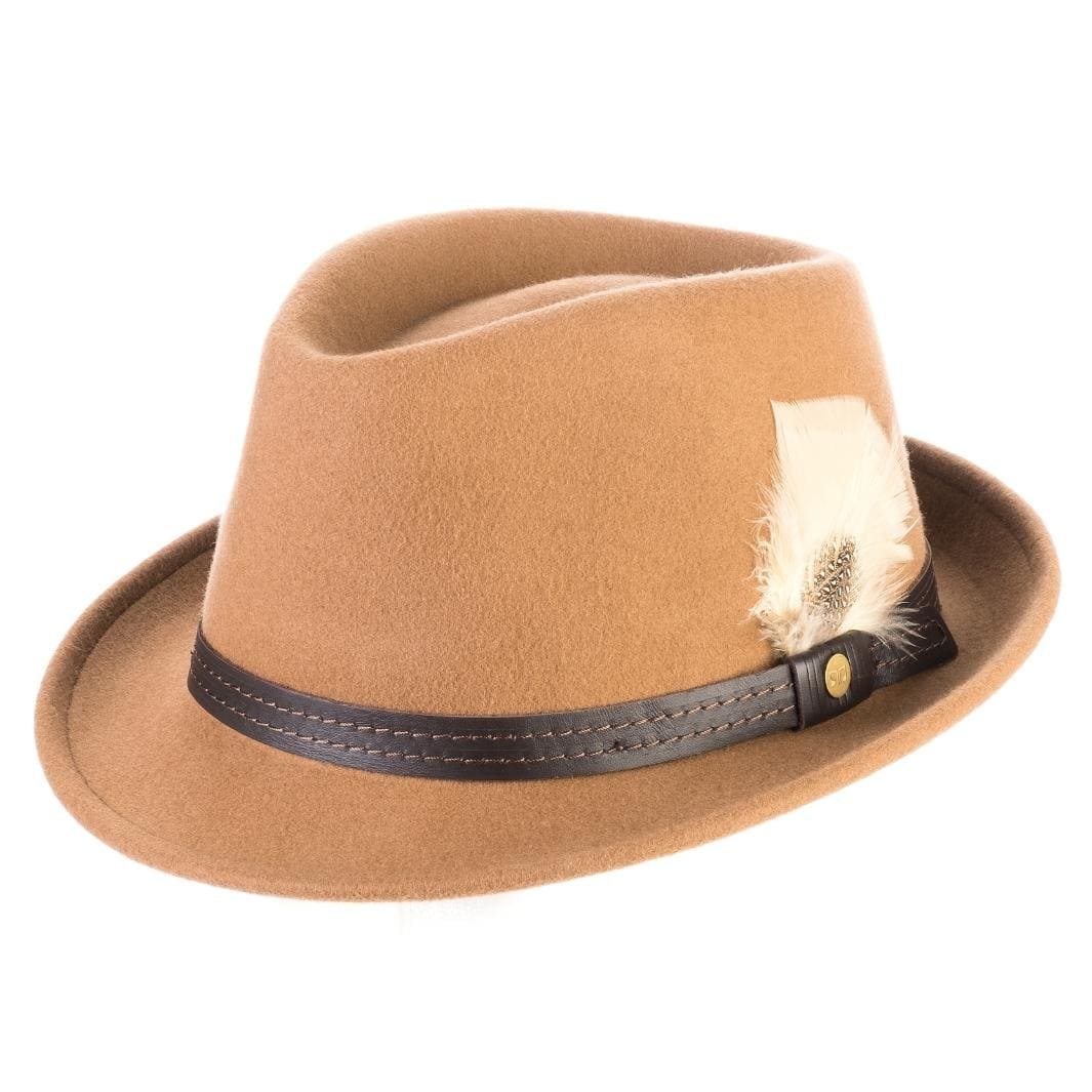 Cappello Trilby Classico in Feltro di Lana Merinos