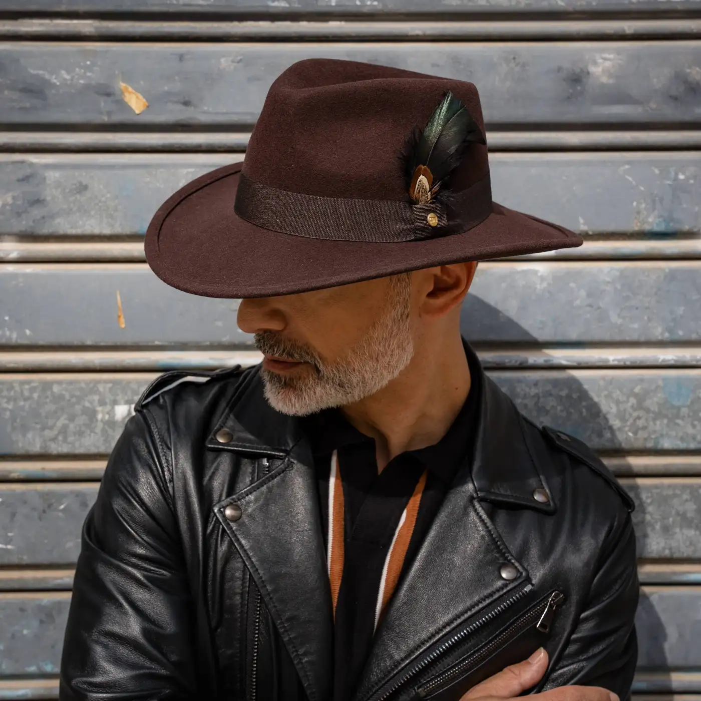 Cappello Australiano in Feltro di Morbido Cashmere Antipioggia