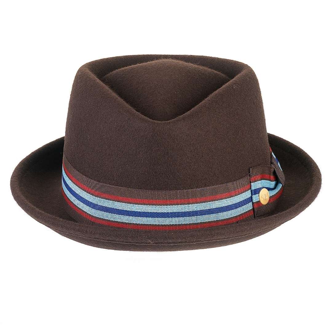 Cappello Pork Pie Classico in Feltro di Lana Merinos