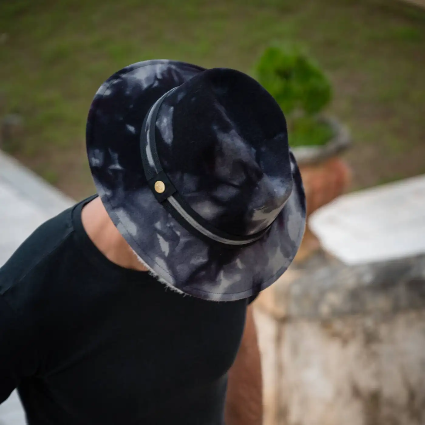 Cappello Fedora a Tesa Media in Feltro di Lana Merinos Maltinto