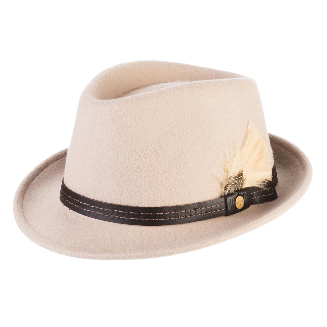 Cappello Trilby Classico in Feltro di Lana Merinos
