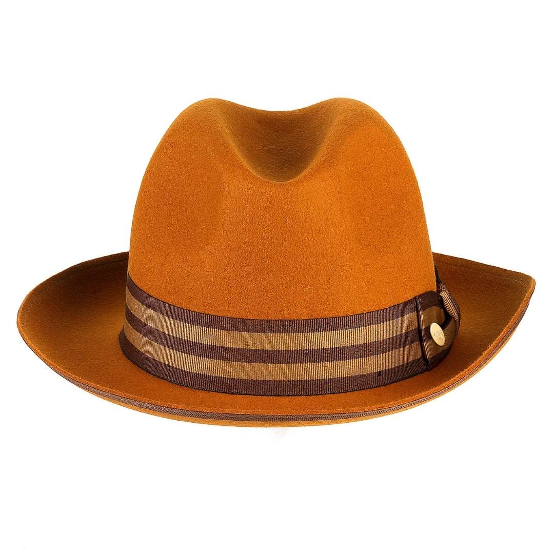 Cappello Trilby Jazz a Tesa Media in Feltro di Lana Merinos