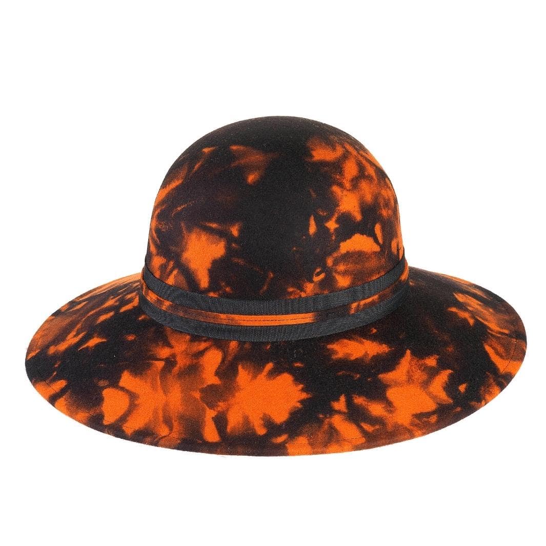 Cappello a Pamela a Tesa Larga in Feltro  di Lana Merinos Maltinto