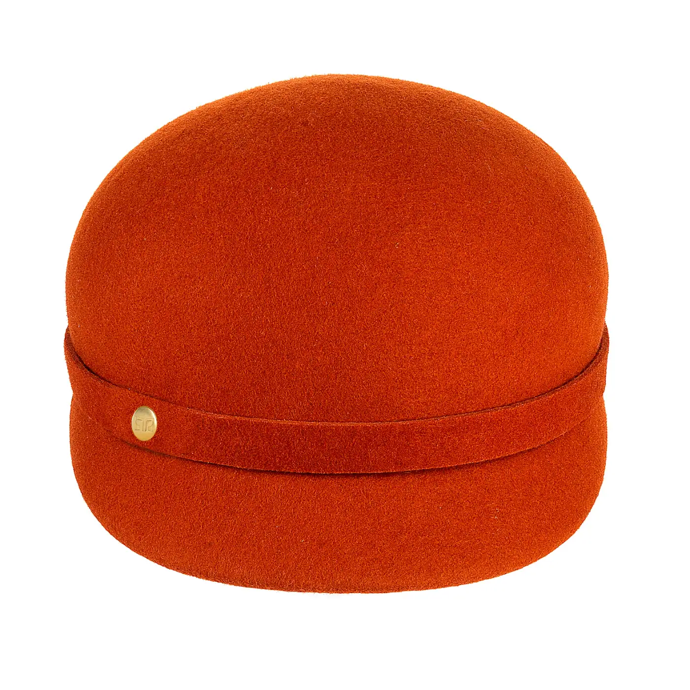 Basco con Visiera alla Francese in Feltro di Lana Merinos