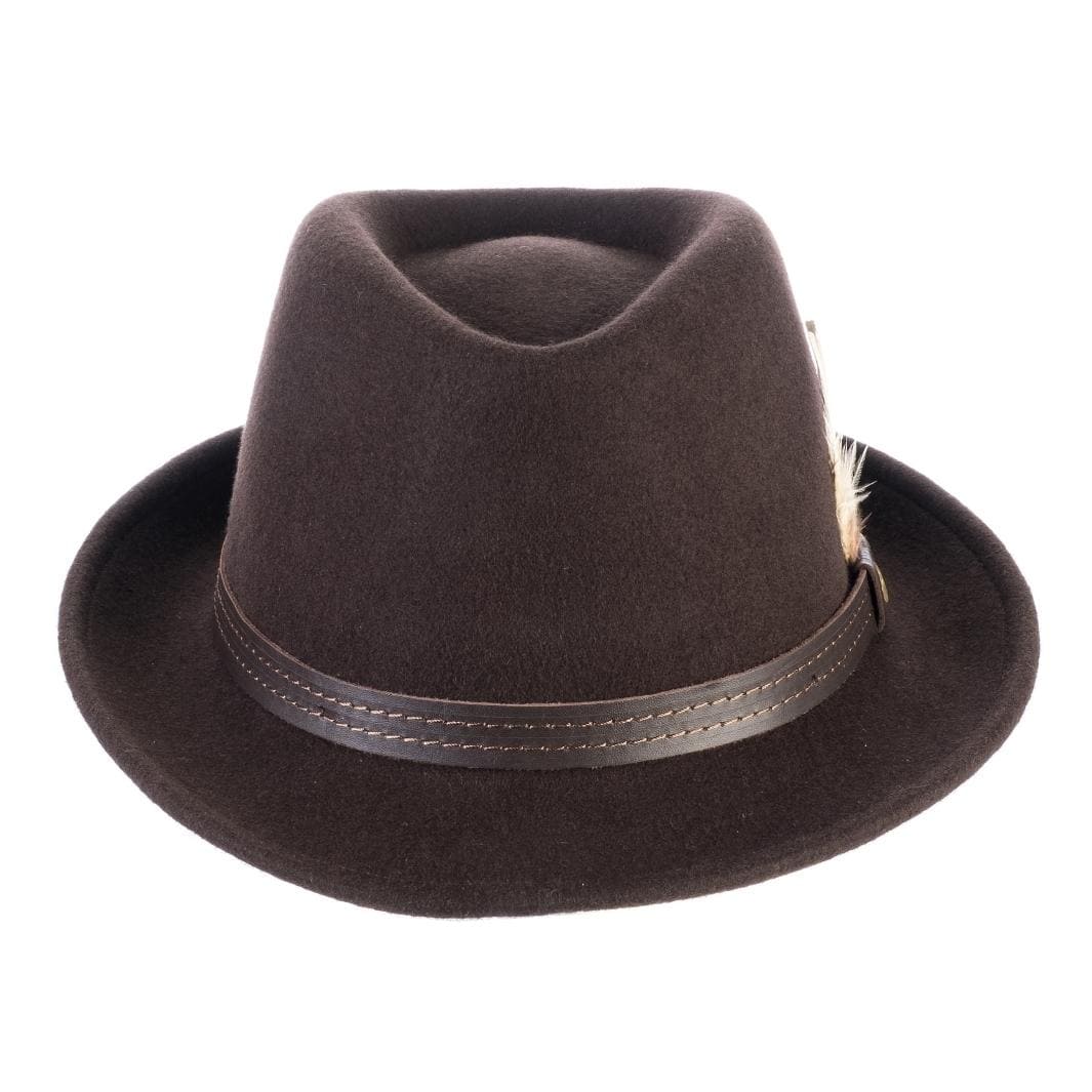 Cappello Trilby Classico in Feltro di Lana Merinos