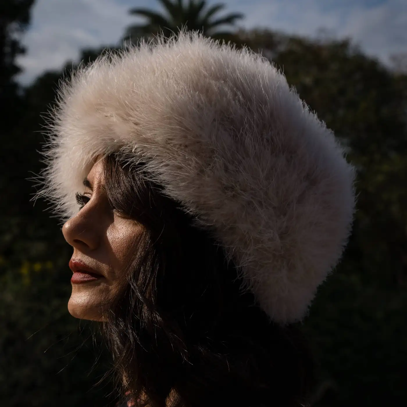 Colbacco in Piumaggio Naturale di Gallopavo Meleagris