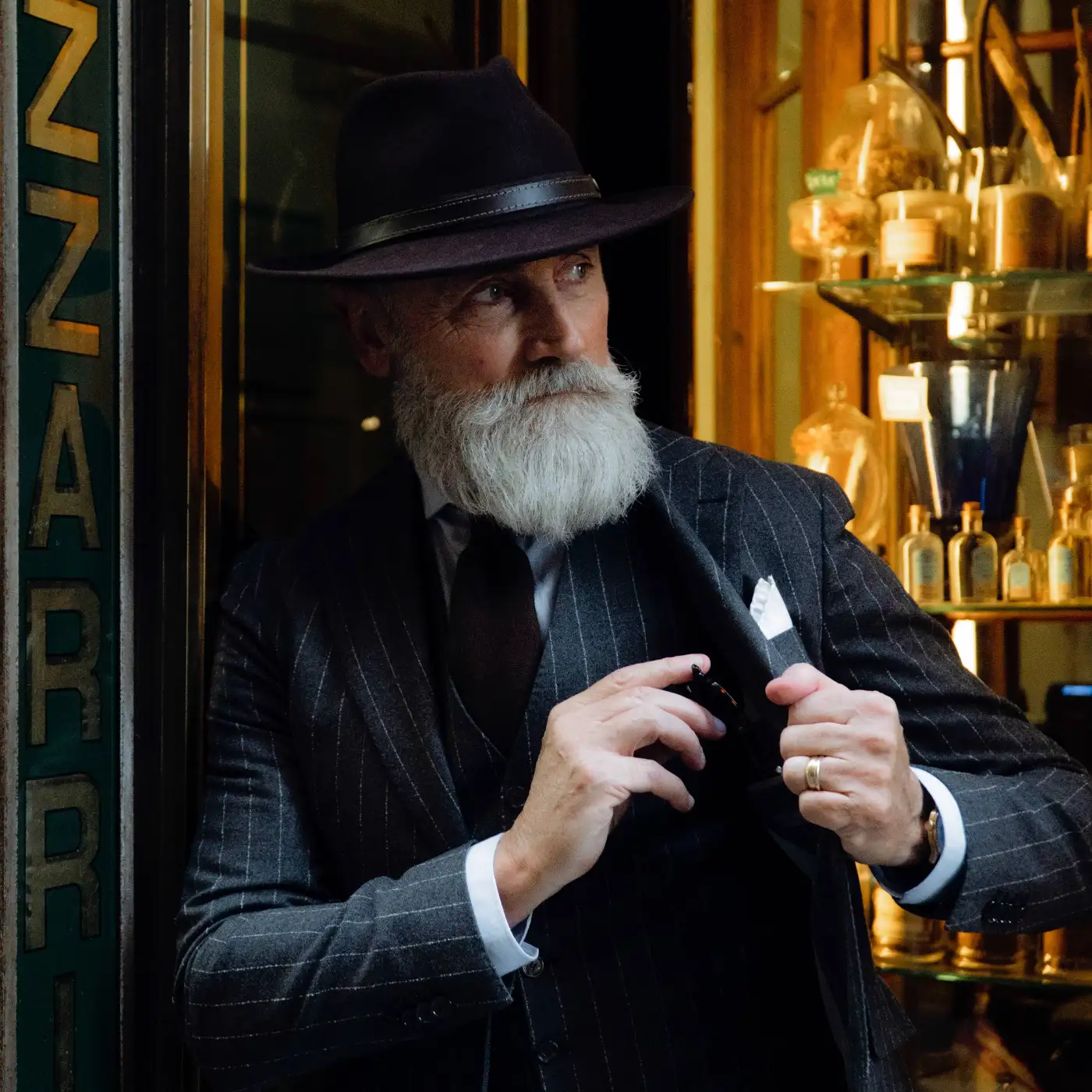 Cappello Fedora Elegante in Feltro di Lana Merinos Antipioggia