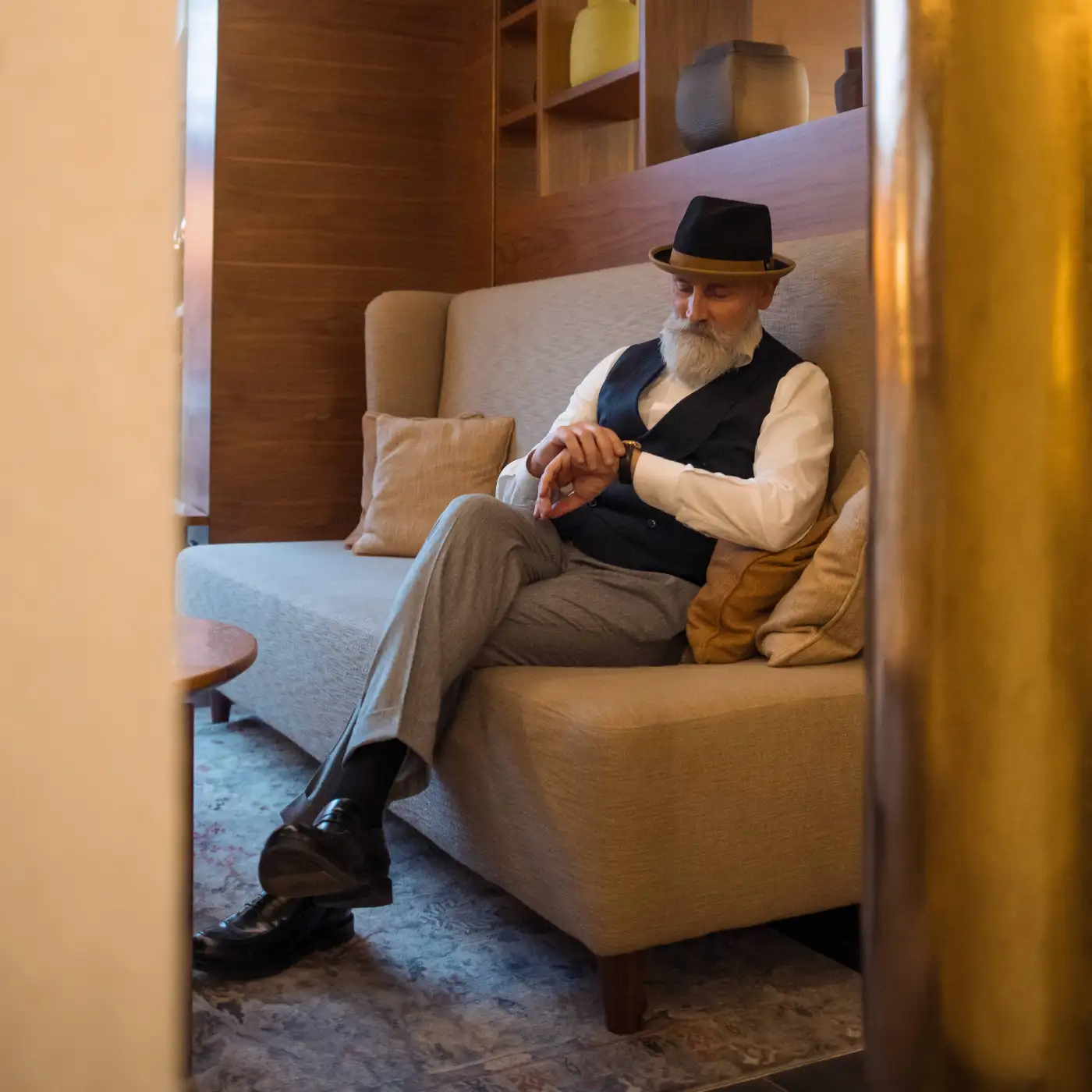 Cappello Trilby Michael Jackson in Feltro di Lana Merinos Bicolore