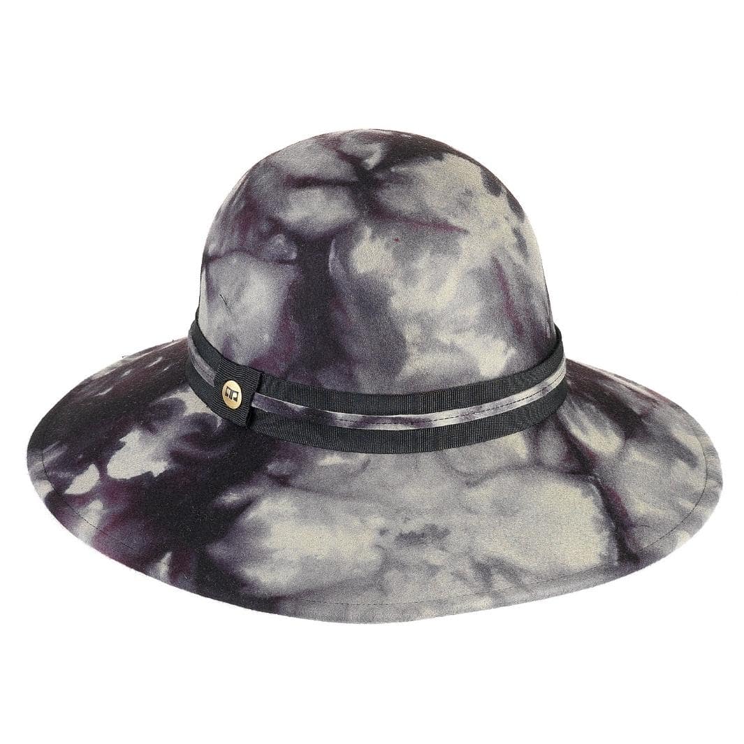 Cappello a Pamela a Tesa Larga in Feltro  di Lana Merinos Maltinto