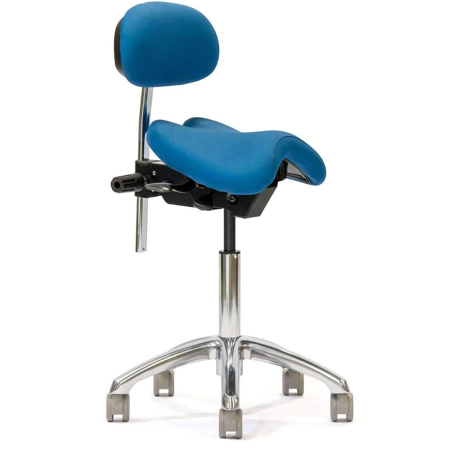 ErgoAngle Ergonomic Saddle Style Chair with Lumbar Back