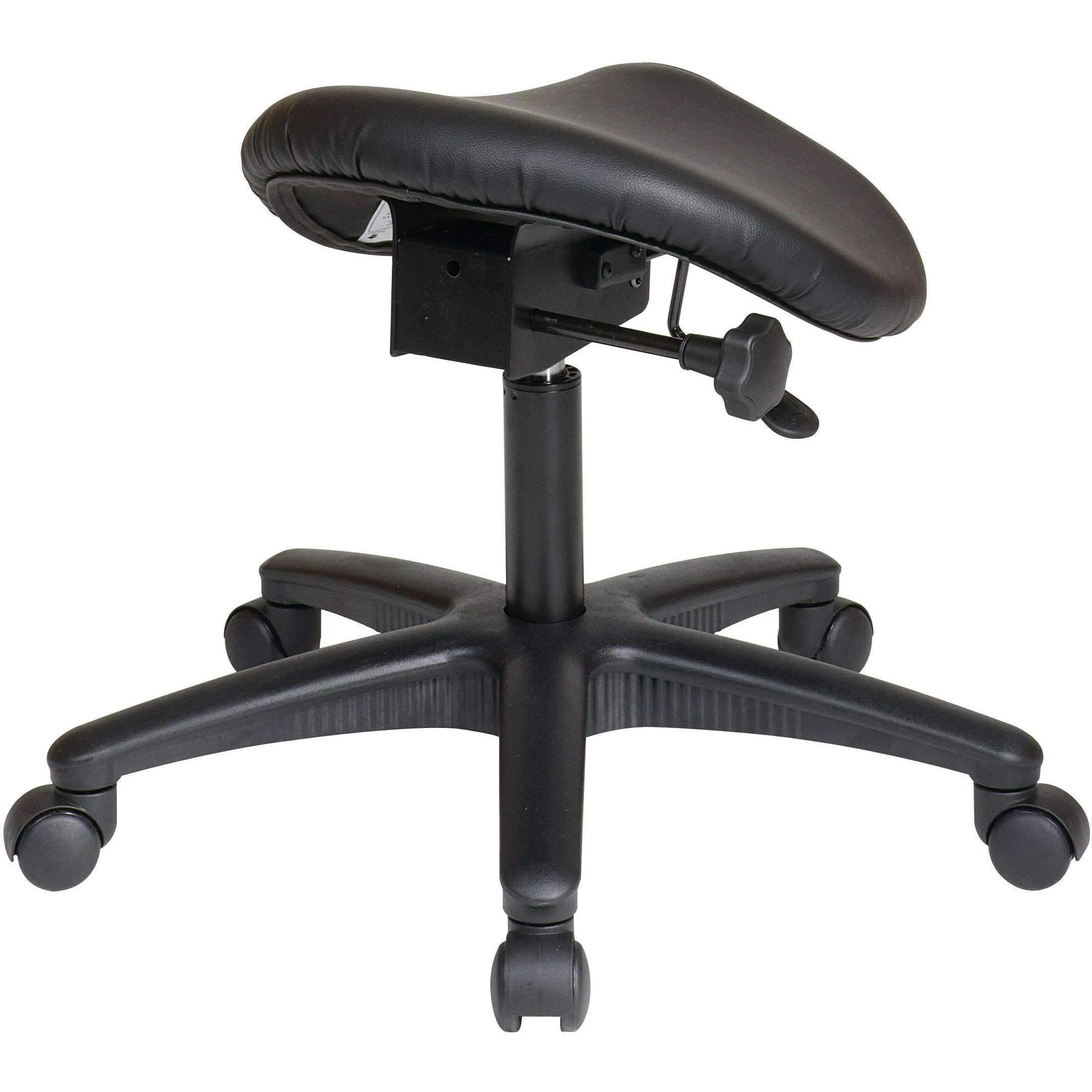 Ergonomic Pneumatic Backless Stool with Saddle Seat
