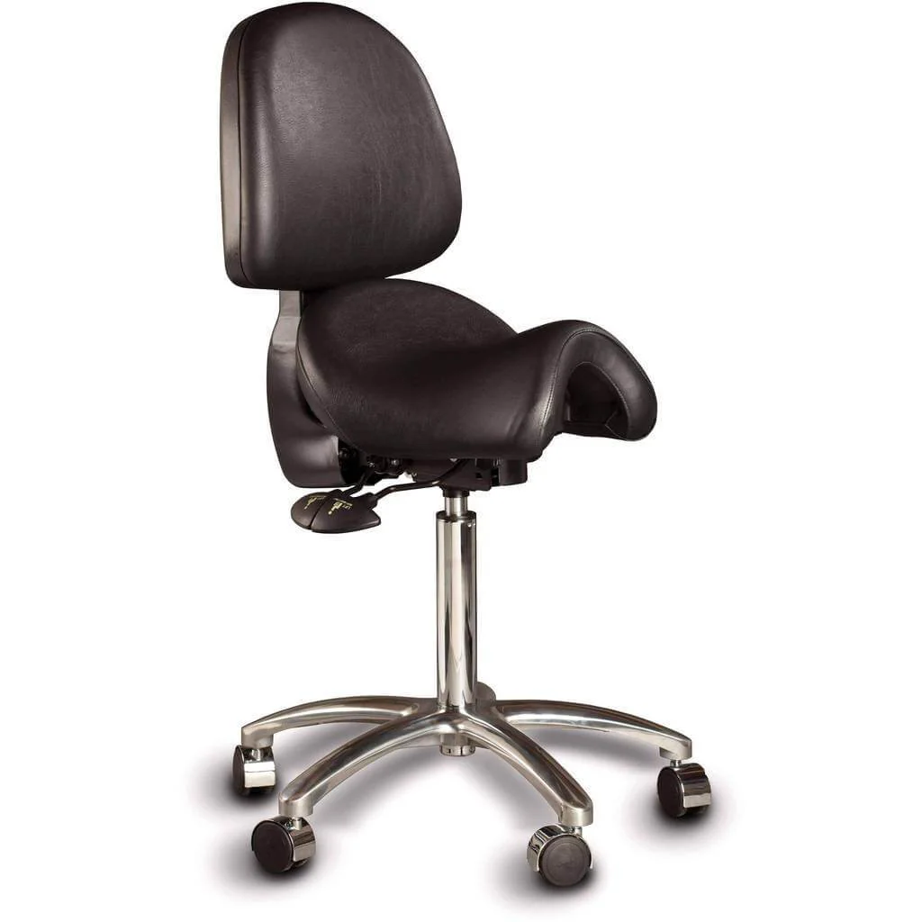 Australian Made Original Ergonomic Saddle Seat with Backrest by Bambach