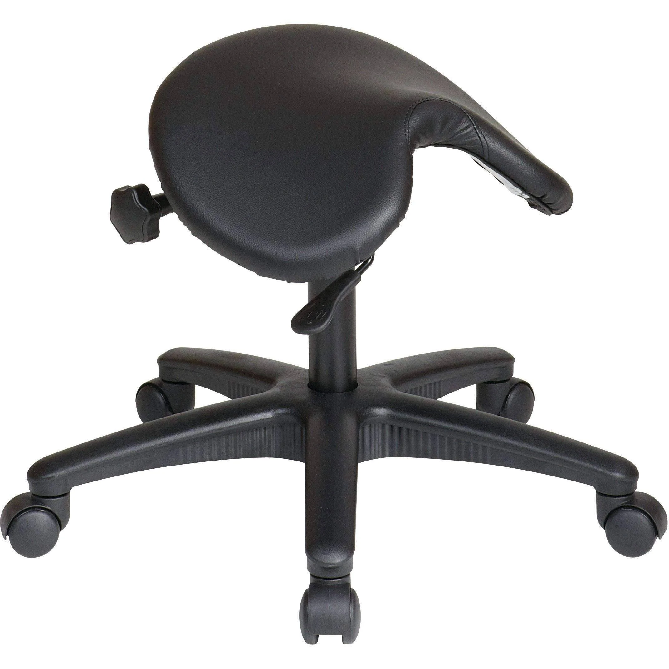 Ergonomic Pneumatic Backless Stool with Saddle Seat