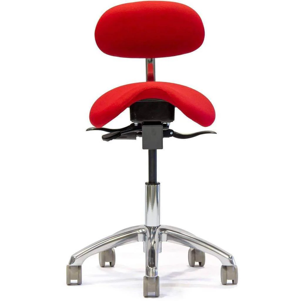 English Saddle Style Chair with Lumbar Back Office Chair