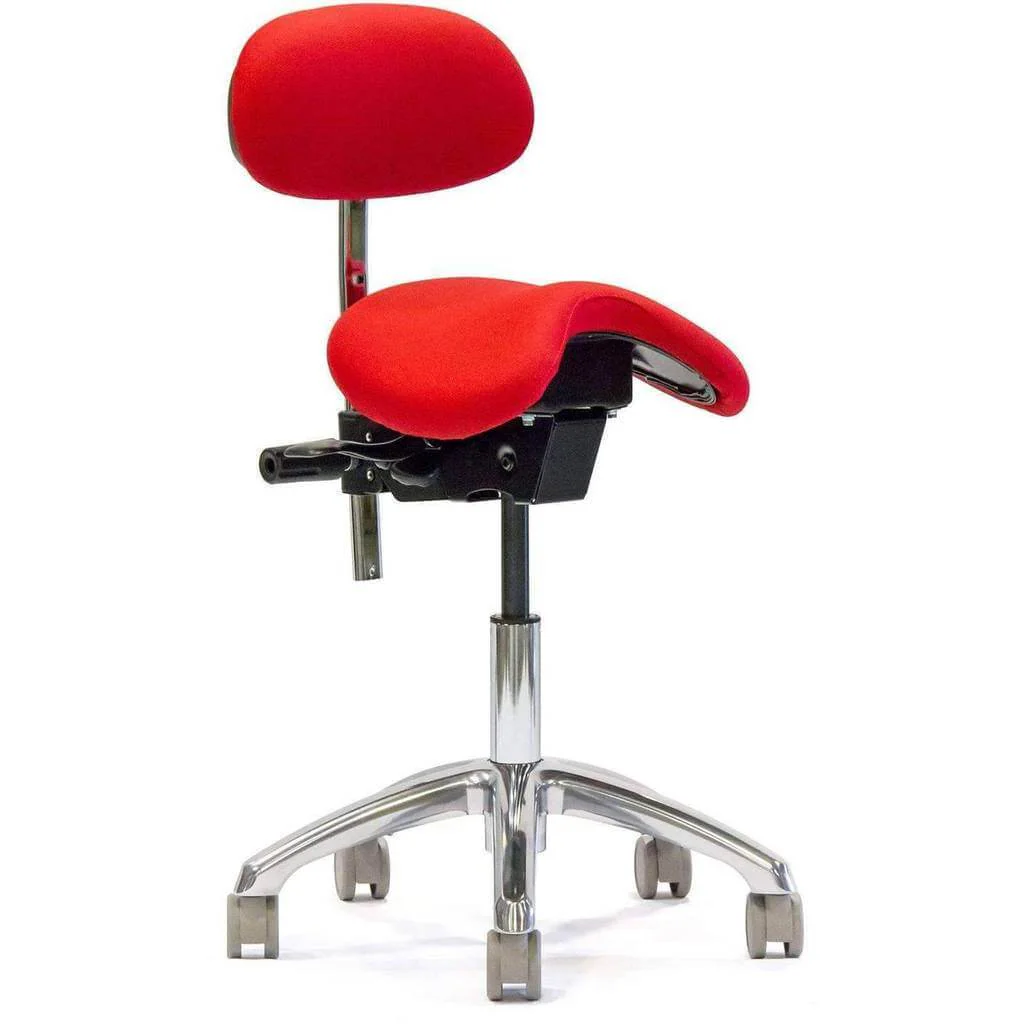 English Saddle Style Chair with Lumbar Back Office Chair
