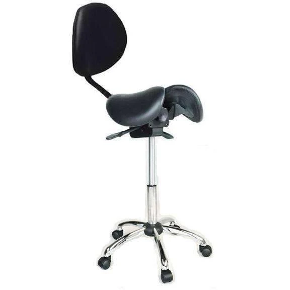 Twin Adjustable Saddle Chair with Backrest by Kanewell