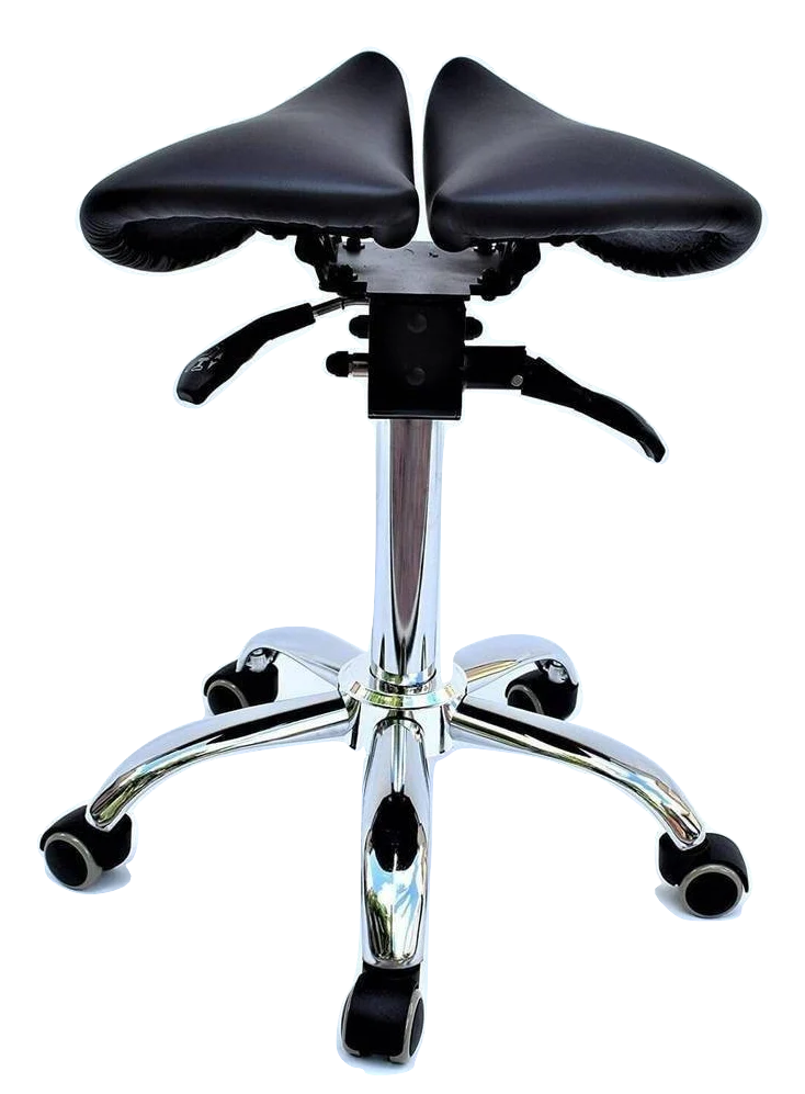 Saddle Style Split Seat Ergonomic Saddle Chair or Stool