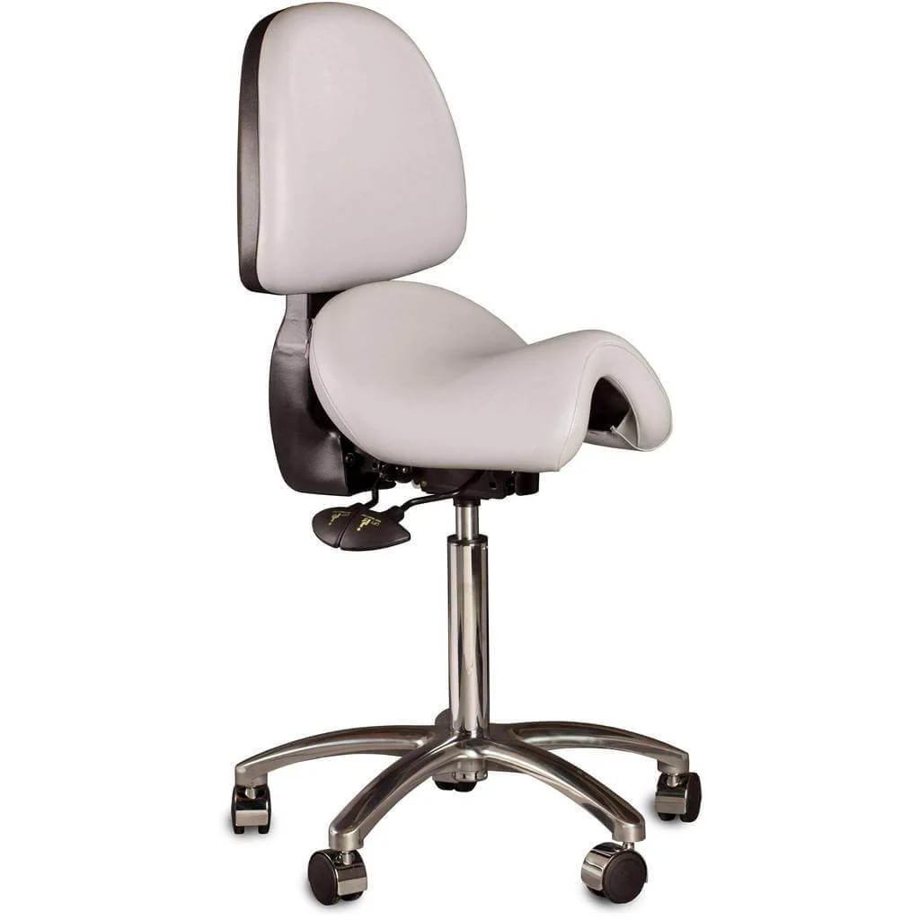 Australian Made Original Ergonomic Saddle Seat with Backrest by Bambach