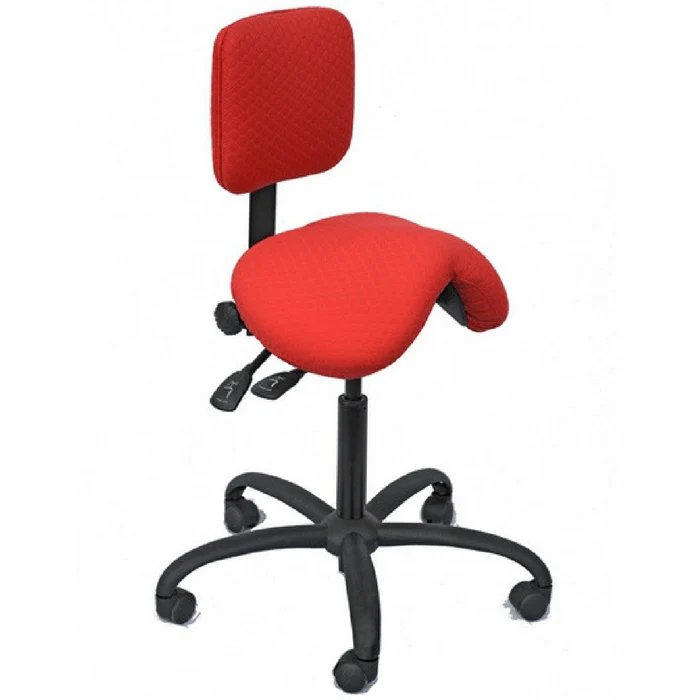 Professional Premium Quality Saddle Chair with Low Backrest by SomaErgo