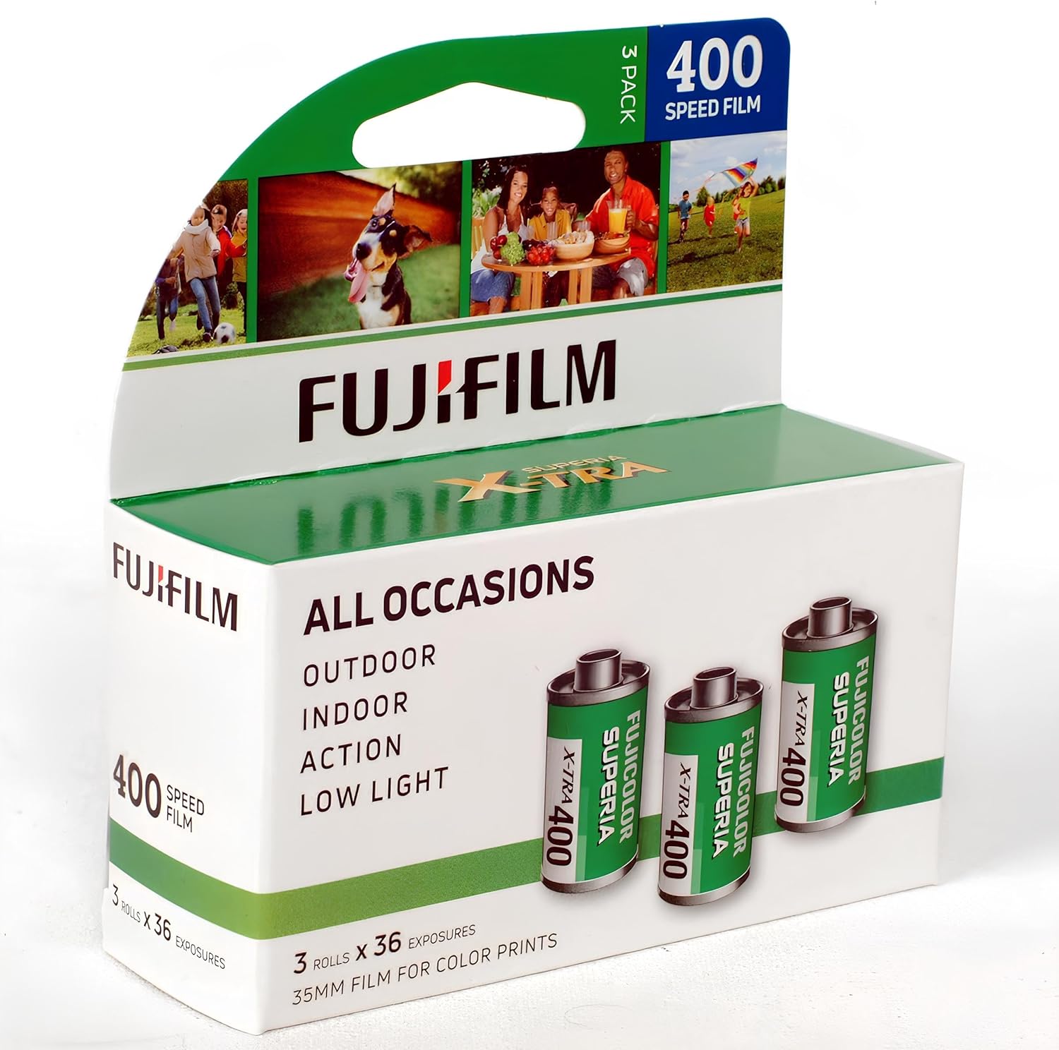 Fujifilm Fujicolor 400 Color Negative Film 35mm Roll Film, 3x36, Multiple Packs - BuzzPhoto Bundle