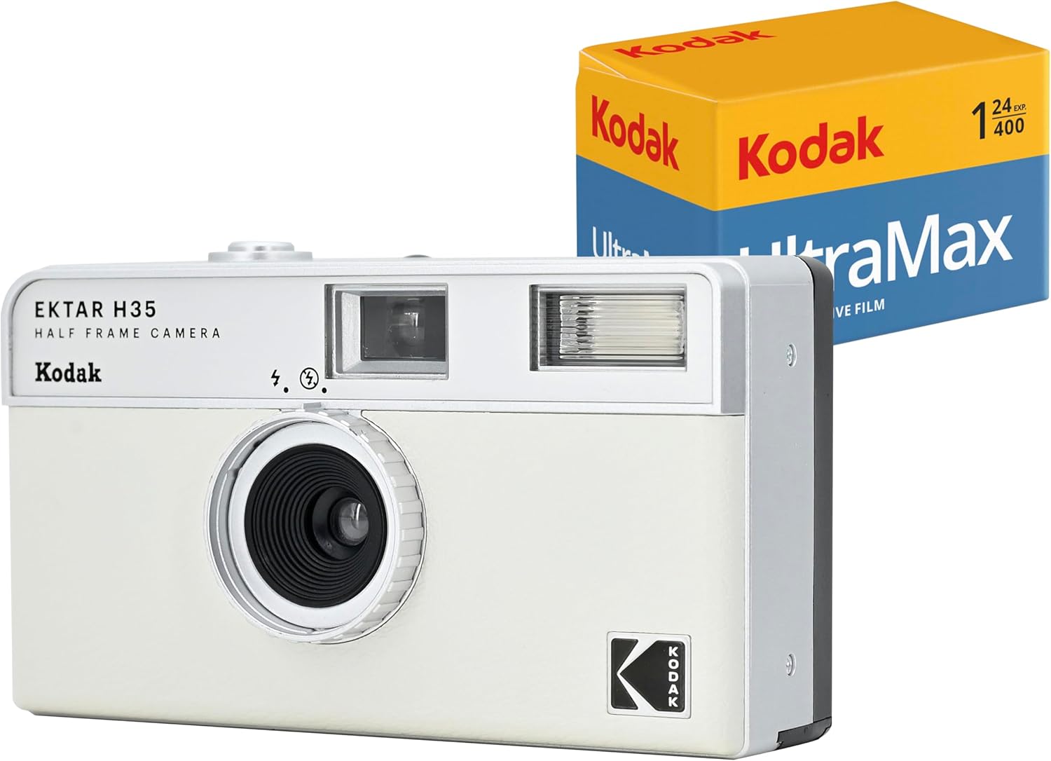 KODAK EKTAR H35 Half Frame Film Camera, 35mm, Reusable, Focus-Free, Lightweight, Easy-to-Use (Sage) (Film & AAA Battery are not Included)