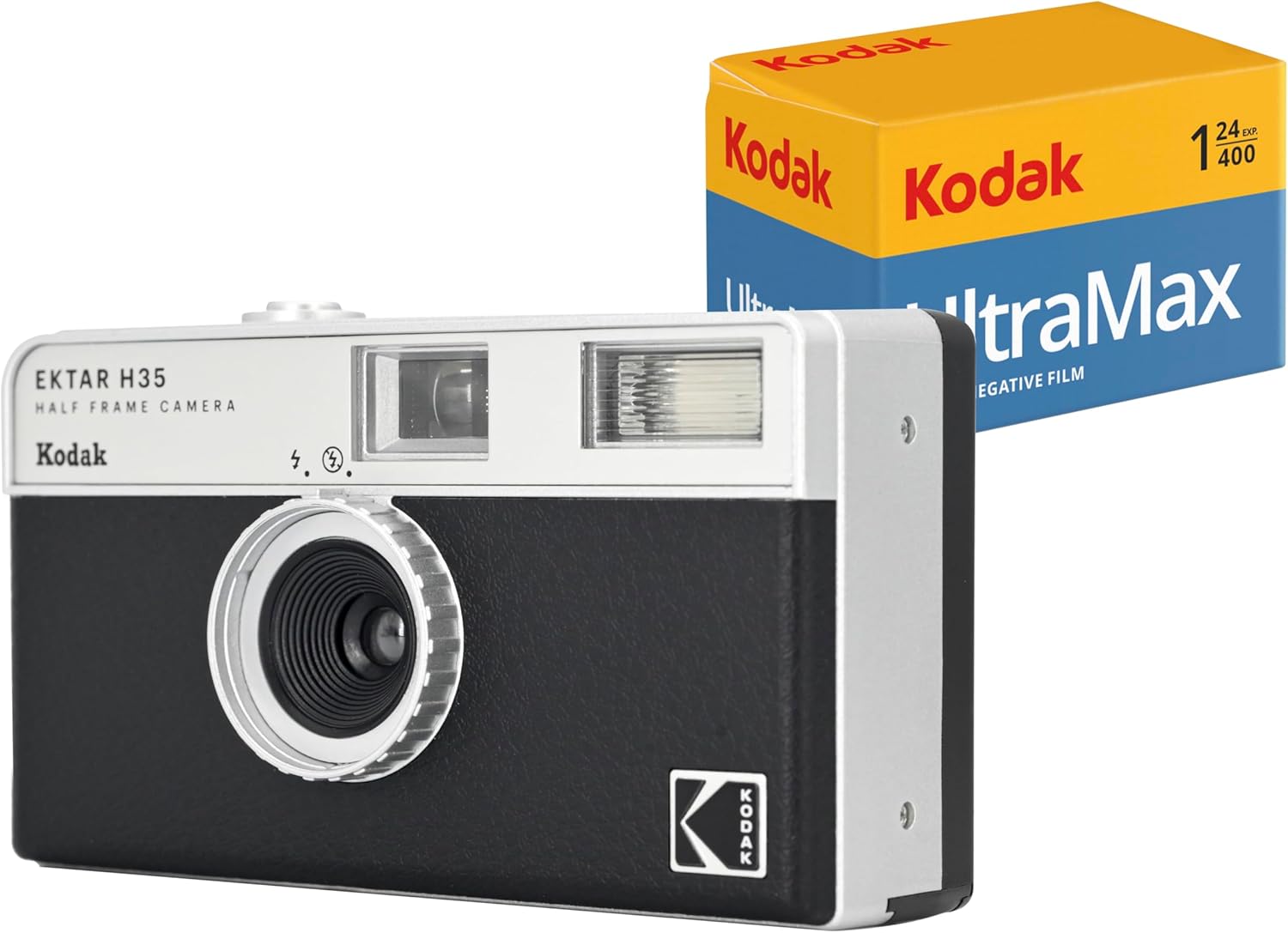 KODAK EKTAR H35 Half Frame Film Camera, 35mm, Reusable, Focus-Free, Lightweight, Easy-to-Use (Sage) (Film & AAA Battery are not Included)
