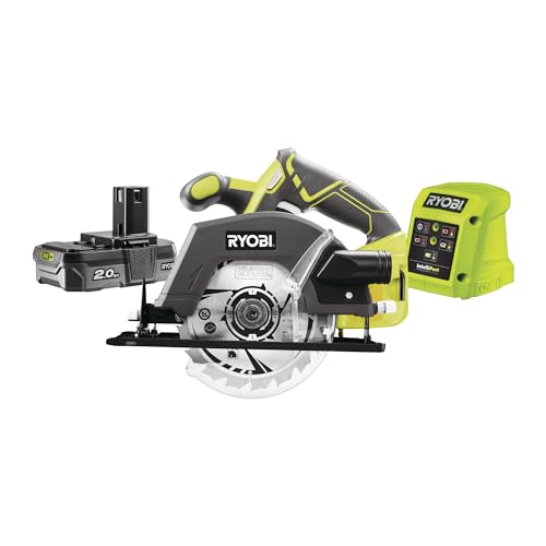 Ryobi R18CSP 120S 18V ONE  Kit di avviamento per sega circolare senza fili (1 x 2,0 Ah) : Amazon.it: Fai da te