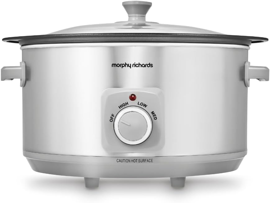 Morphy Richards - 461014 Slow Cooker Aluminium Slow Cooker for Blanching and Stewing with One Pot 6.5 Litres