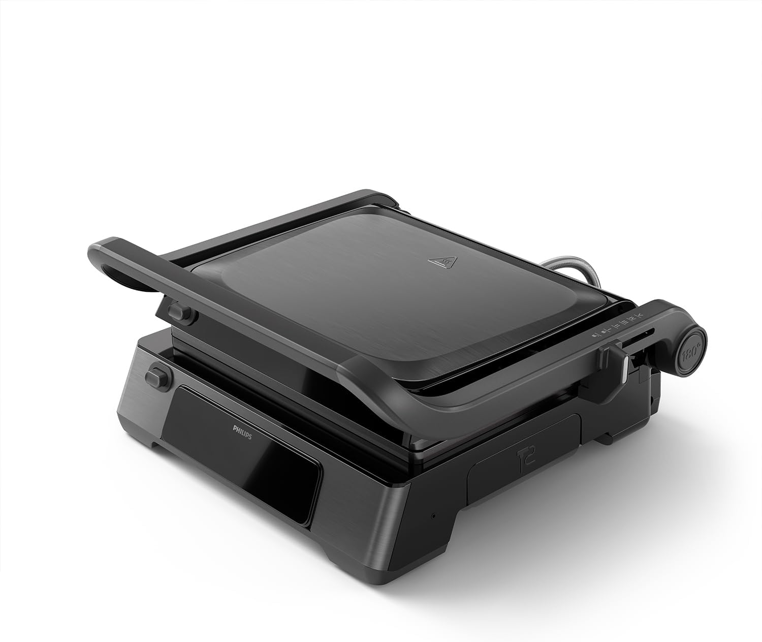 Philips Contact Grill - Temperature Sensor and 8 Preset Functions Grill with Large Grill, Digital Temperature Control, Easy to Clean (HD6307/70)