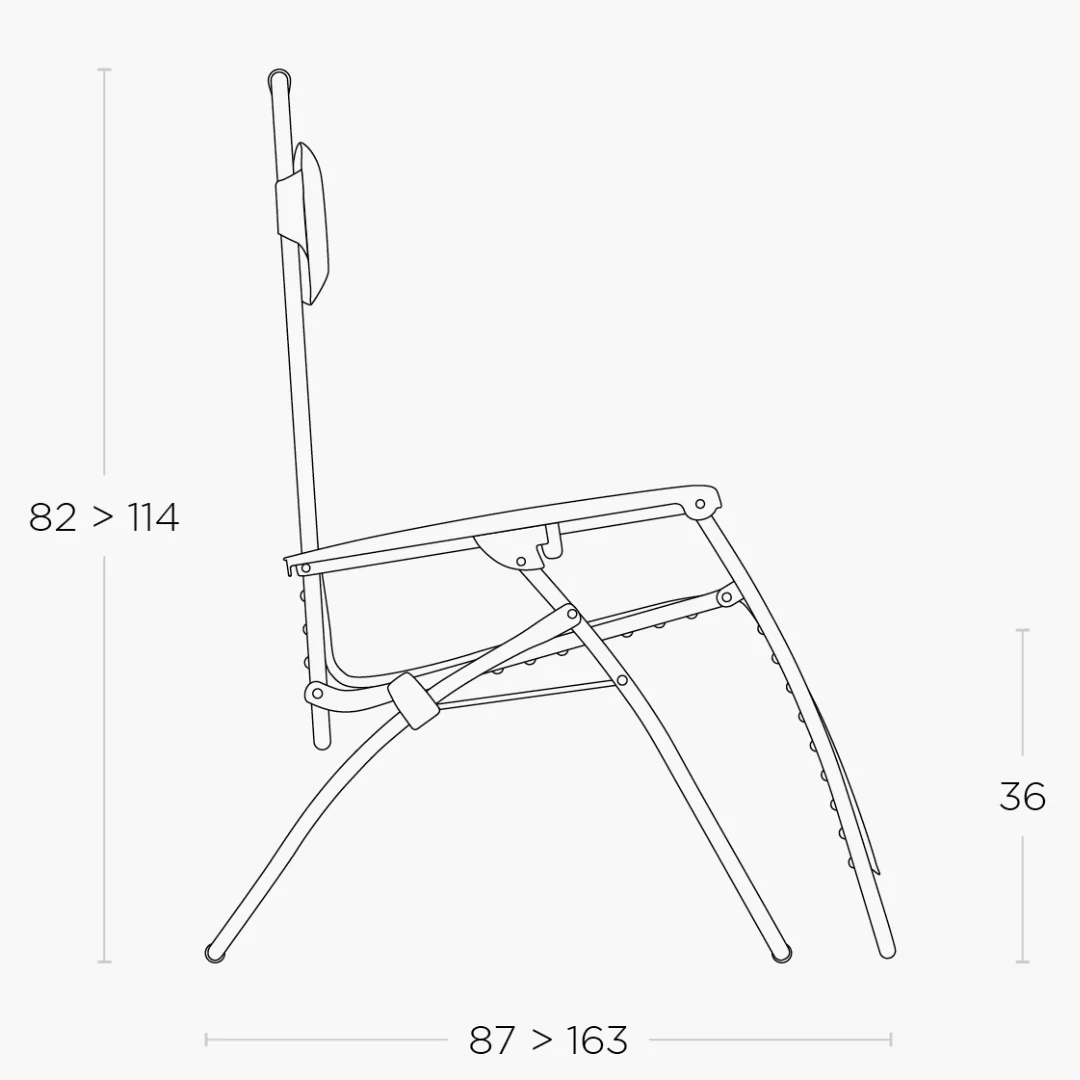 R Clip - Lafuma sdraio-poltrona relax Chlorophylle