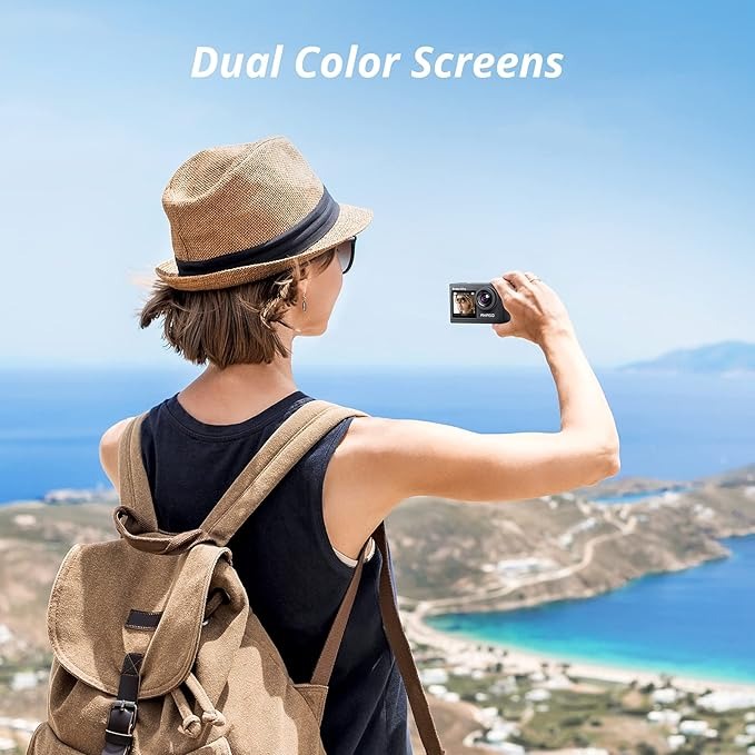 AKASO Brave 4 Pro Action Cam 4K 40M con Scheda di Memoria U3 da 64GB, Videocamera 20MP WiFi 170° Grandangolare Doppio Schermo EIS Stabilizzazione, Touch Screen, 5x Zoom