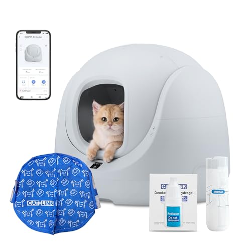 Catlink Baymax Lite Lettiera autopulente per gatti, controllo della salute del vostro gatto, telecomando APP, anti blocco, antiodore, 4 modalità di pulizia, adatta per gatti da 1,5 a 10 kg : Amazon.it: Prodotti per animali domestici