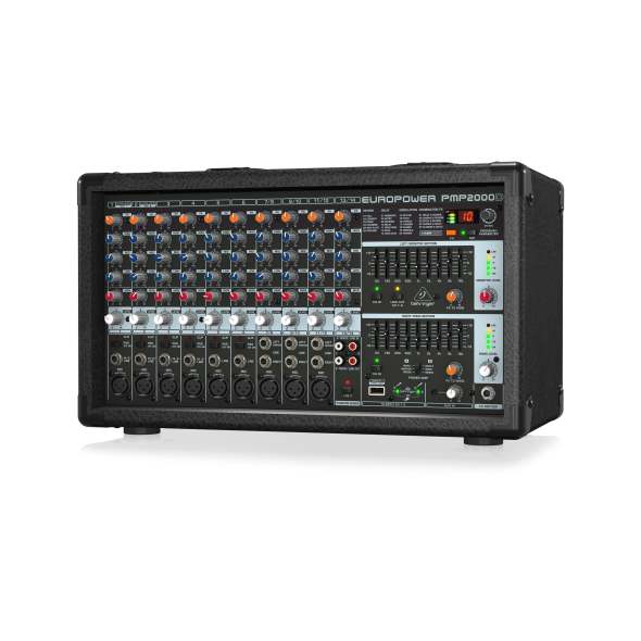 Mixer amplificato Behringer PMP2000D a 14 canali e 2000 W