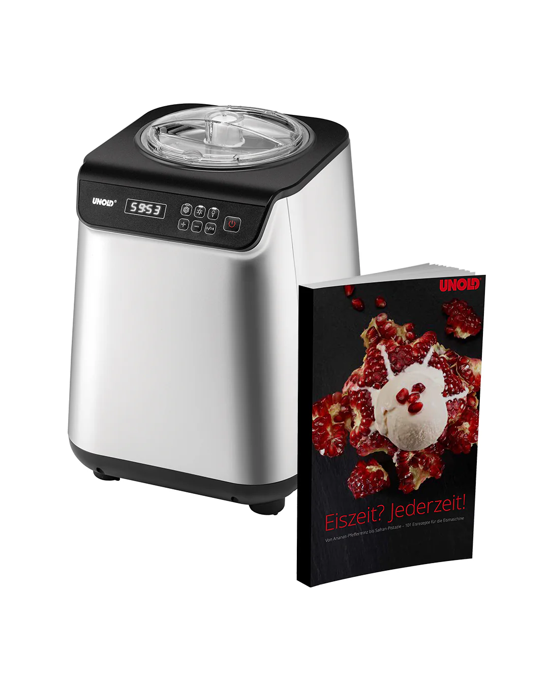 2025 Macchina per gelato Uno con libro di ricette incluso, capacità 1,2 L