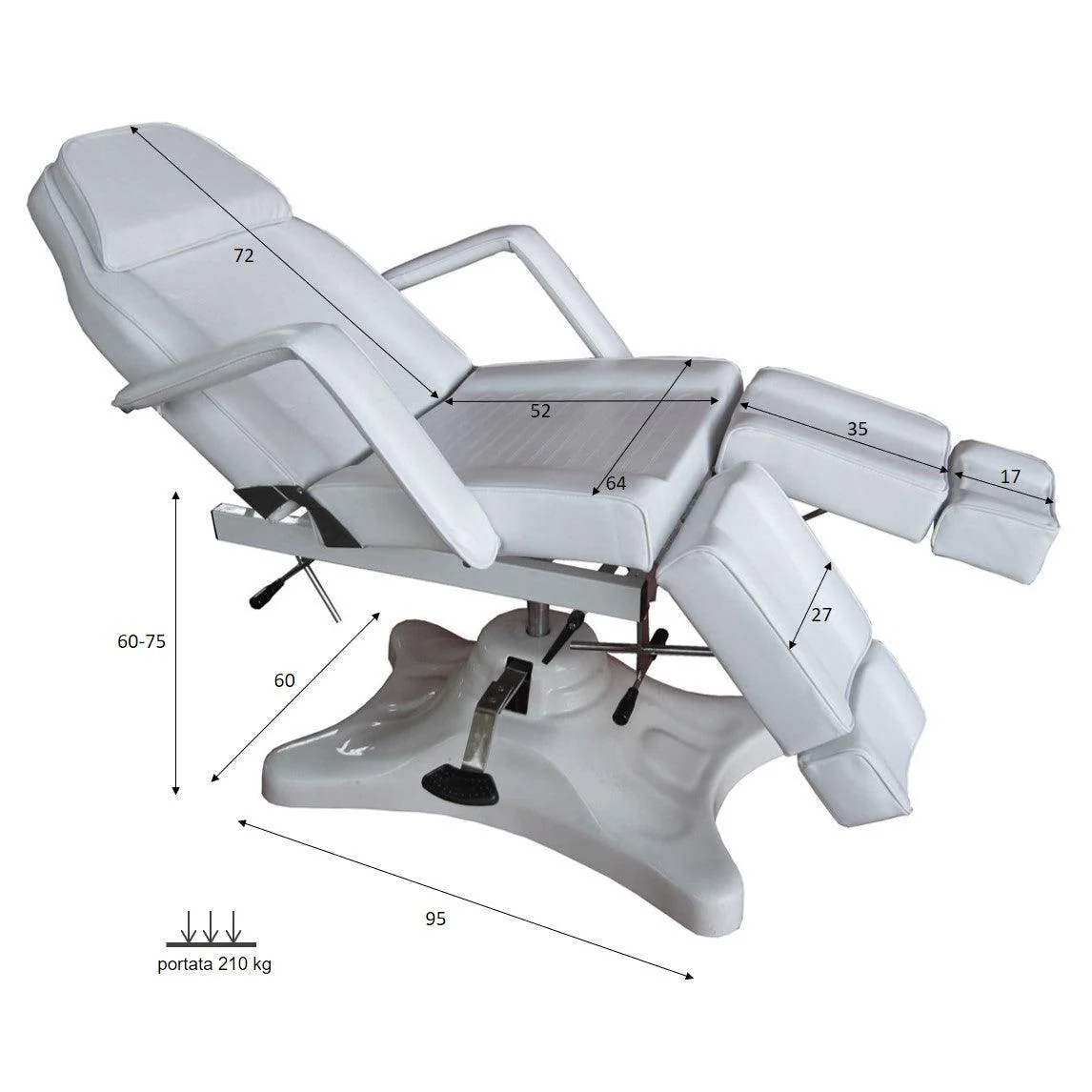 Poltrona/Lettino multifunzione Regolabile In Altezza | IRON
